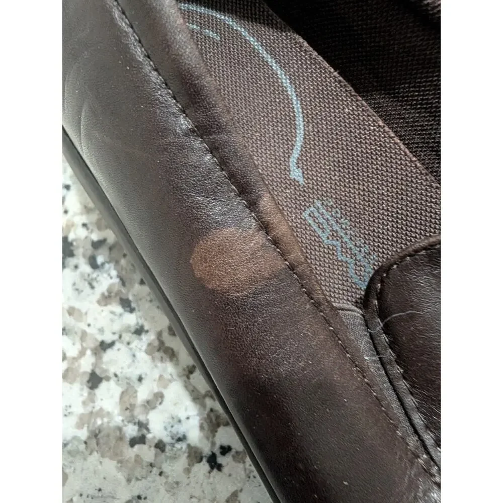 Womens/Ladies Brown Rockport Leather Upper Shoes 7W Used